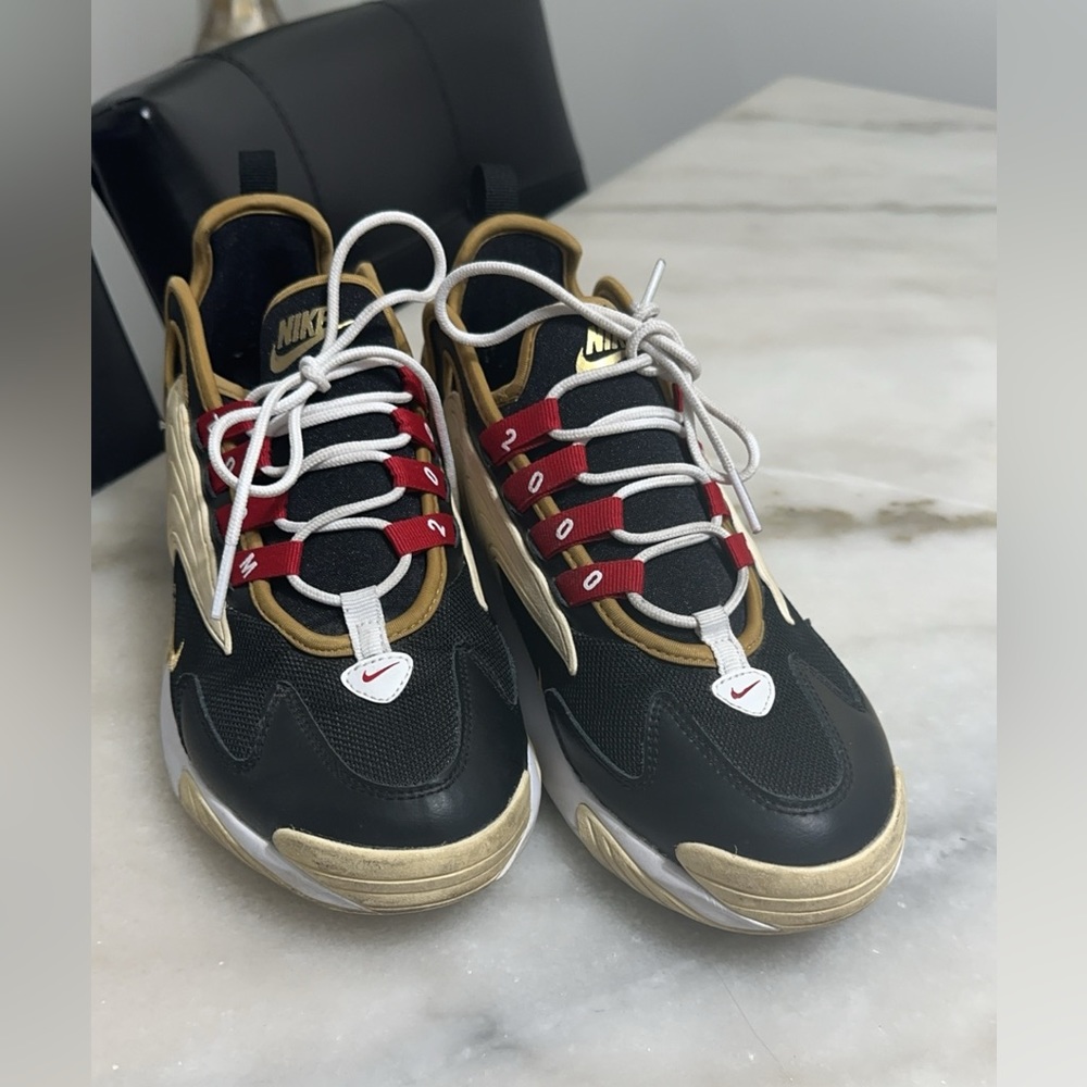 Size 9- Nike Zoom 2K Icon Clash - Black Metallic Gold
